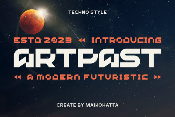 Artpast: A Futuristic Display Font for Modern Web Design