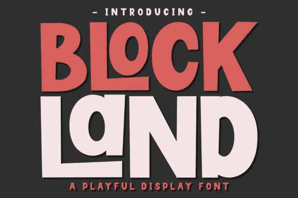 Blockland Font: Bold Display Type for Marketers