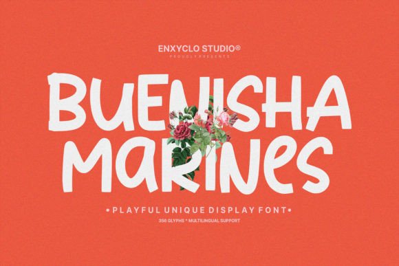 Buenisha Marines: Bold Playful Display Font for Crafters