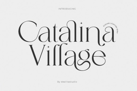 Catalina Village: A Chic Serif Typeface for Modern Brands