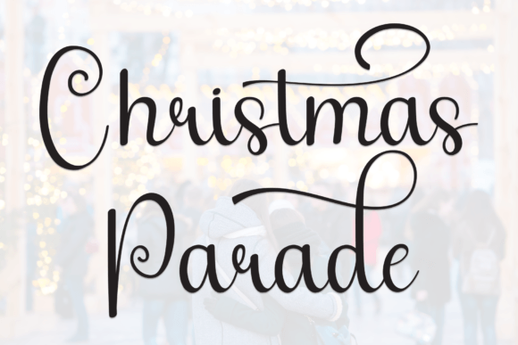 Christmas Parade: A Friendly Handwritten Display Font