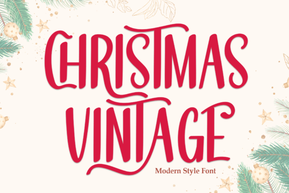 Christmas Vintage: A Festive Typeface for Holiday Branding