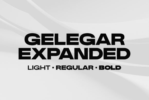 Gelegar Expanded: The Ultimate Ultra-Wide Sans Serif