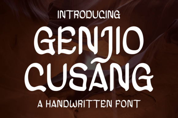 Genjio Cusang: A Unique Script Handwritten Font for Web Design