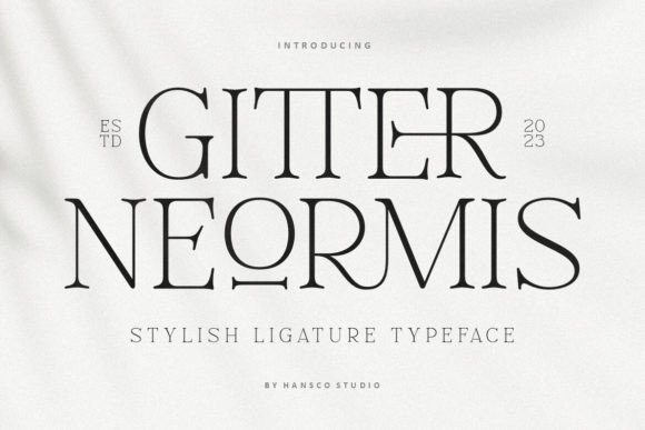Gitter Neormis: A Classy Display Serif for Web Design