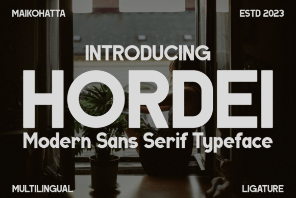 Hordei Font: A Bold Typeface for Modern Editorial Design