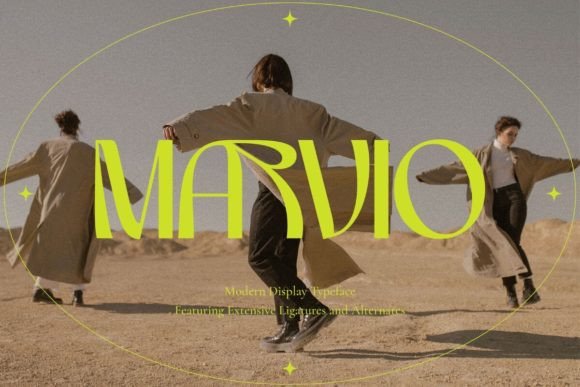Marvio: A Modern Display Typeface for Bold Editorial Design