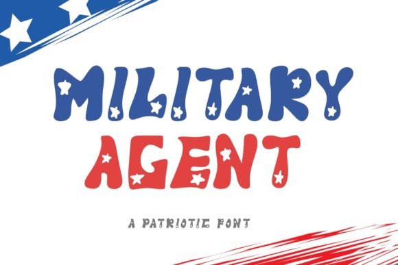 Military Agent: A Patriotic Display Font for Bold Editorial Design
