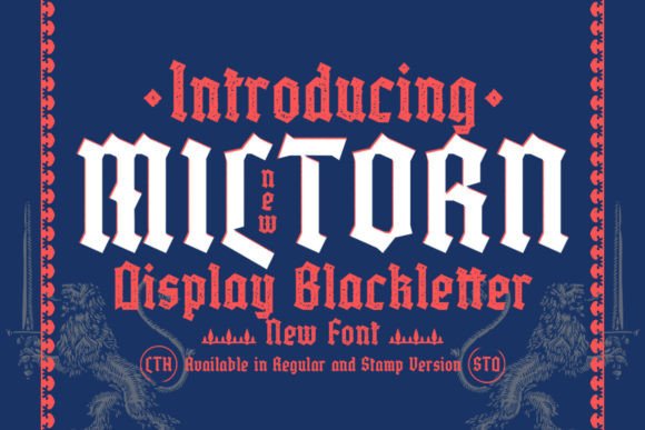 Miltorn: A Blackletter Font for Bold Branding