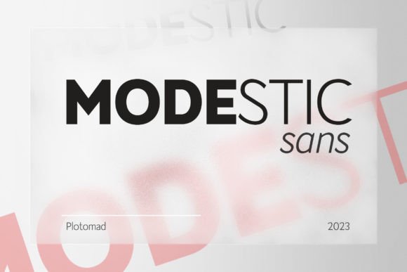 Modestic: A Versatile Sans Serif Typeface for Modern Branding