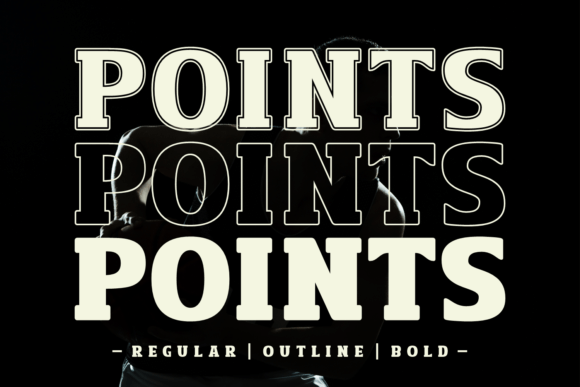Points: A Stylish Slab Serif Font for Web Headers