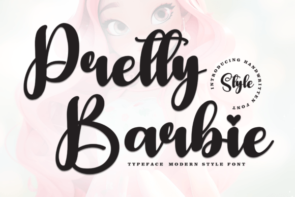 Pretty Barbie: A Sweet Handwritten Display Font for Web Design