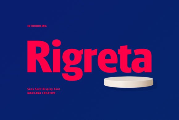 Rigreta: Bold Sans Serif Font for Campaigns