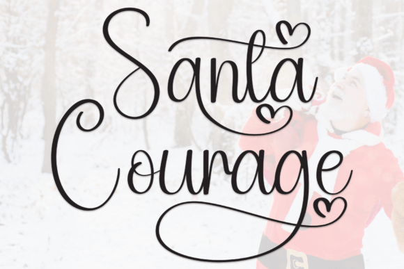 Santa Courage: A Sweet Handwritten Font for Makers