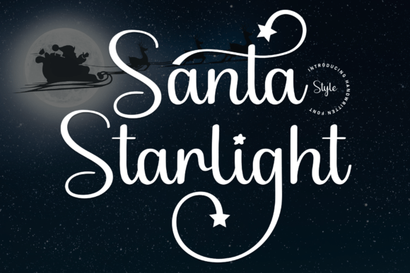 Santa Starlight: A Friendly Script Font for Web Design
