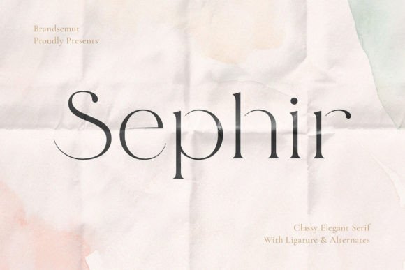 Sephir: A Modern Serif Font for Digital Branding