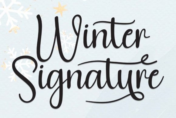 Winter Signature: A Sweet Handwritten Font for Makers